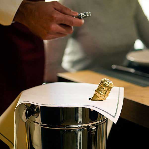 Кърпа за бутилка - 39/42см Бяла Roll drap